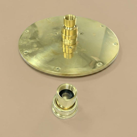 Solid Brass Adjustable Shower Head Adapter – detail view
