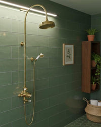 Freestanding Brass Bathtub Faucet with Hand Shower, Floor Mount Tub Filler