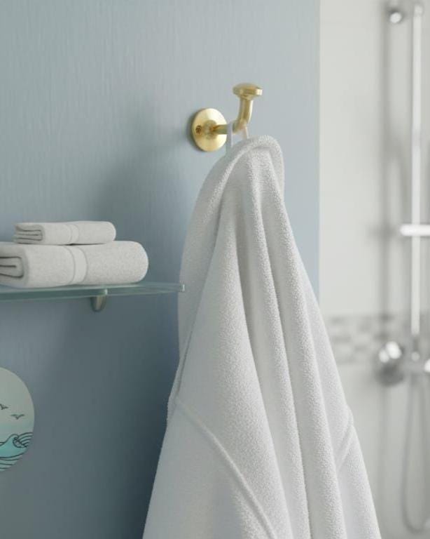 Unlacquered Brass Wall Hook – detail view