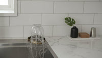 Unlacquered Brass Glass Rinser, Kitchen Sink Cup Washer Faucet Attachment, Modern Gold Bar Accessory