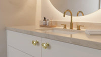 Solid Brass Round Cabinet Knobs: Modern Luxury Drawer Pulls, Minimalist Furniture Handles