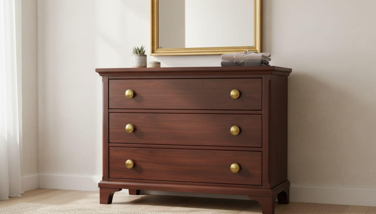 Unlacquered Brass Oval Cabinet Knob, Solid Drawer Pull – close-up of the finish
