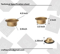 Unlacquered Brass Kitchen Sink Waste, Solid Drain Strainer, Farmhouse Luxury Hardware