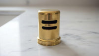 Unlacquered Brass Air Gap Cover, Solid Dishwasher Cap, Farmhouse Kitchen Hardware