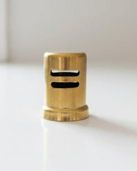 Unlacquered Brass Air Gap Cover, Solid Dishwasher Cap, Farmhouse Kitchen Hardware