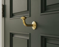 Unlacquered Brass Wall Hook: Solid Gold Minimalist Coat Towel Hanger