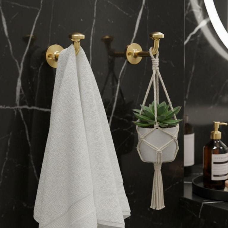 Unlacquered Brass Wall Hook – alternate angle