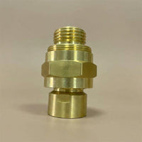 Unlacquered Brass Hose Connector, Bidet Shower Hose  Adapter, Bathroom  Fitting, Solid Coupling,  Sprayer Accessory