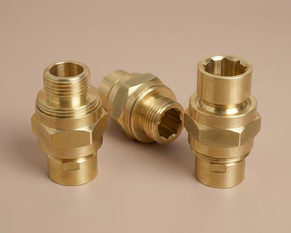 Unlacquered Brass Hose Connector, Bidet Shower Hose Adapter