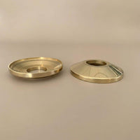 Shower Escutcheon Plate Set, Brass Wall Cover,  Faucet Trim Hardware