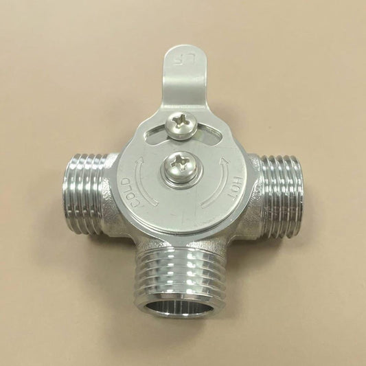 Solid Brass Chrome Shower Diverter Valve