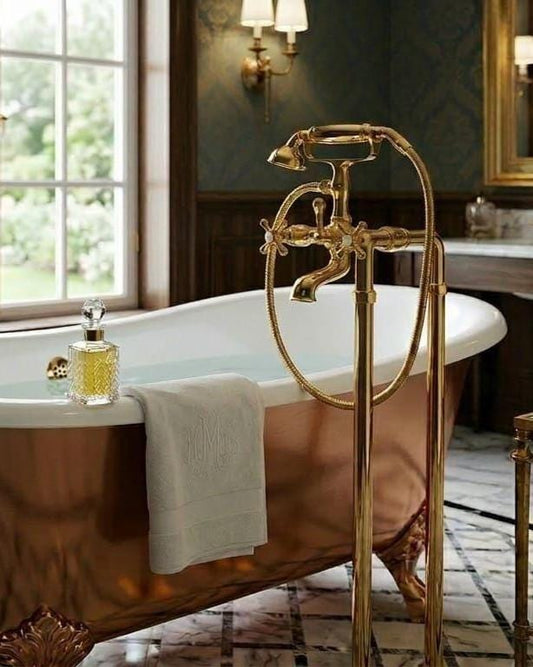Solid Brass Freestanding Tub Filler