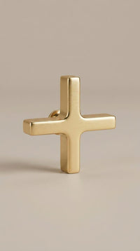 Brass Faucet Handles Set – Cross Lever Style Polished Gold Replacement Knobs