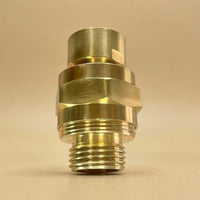 Unlacquered Brass Hose Connector, Bidet Shower Hose  Adapter, Bathroom  Fitting, Solid Coupling,  Sprayer Accessory