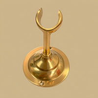 Unlacquered Brass Shower Holder, Handheld Sprayer Bracket, Vintage Farmhouse Bath Hook
