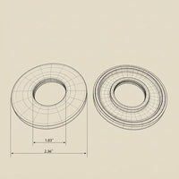 Shower Arm Flange, Brass Escutcheon Plate, Gold Pipe Cover Trim