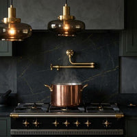 Unlacquered Brass Wall Mount Pot Filler Faucet, Vintage Folding Kitchen Tap