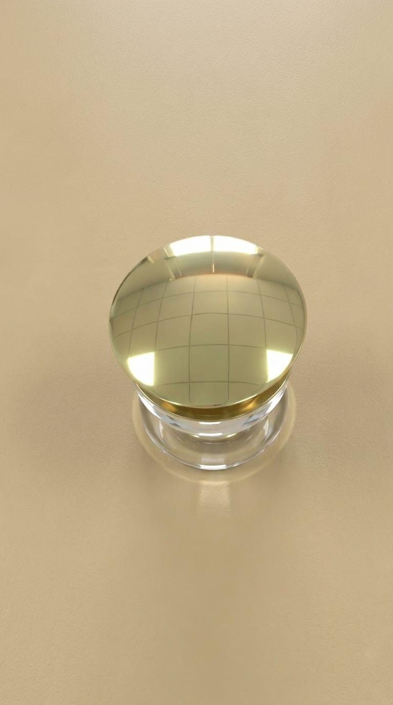 Unlacquered Brass Drain, Solid Pop Up Stopper – alternate angle