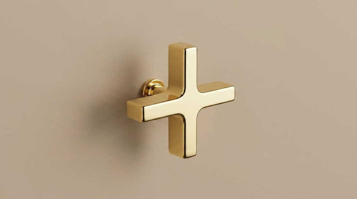 Brass Faucet Handles Set – alternate angle