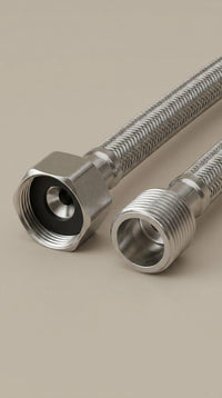 Stainless Steel Braided Faucet Supply Hose – Flexible Water Connector Pipe for Bathroom & Kitchen