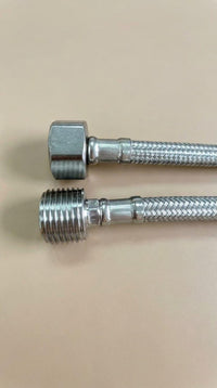 Stainless Steel Braided Faucet Supply Hose – Flexible Water Connector Pipe for Bathroom & Kitchen