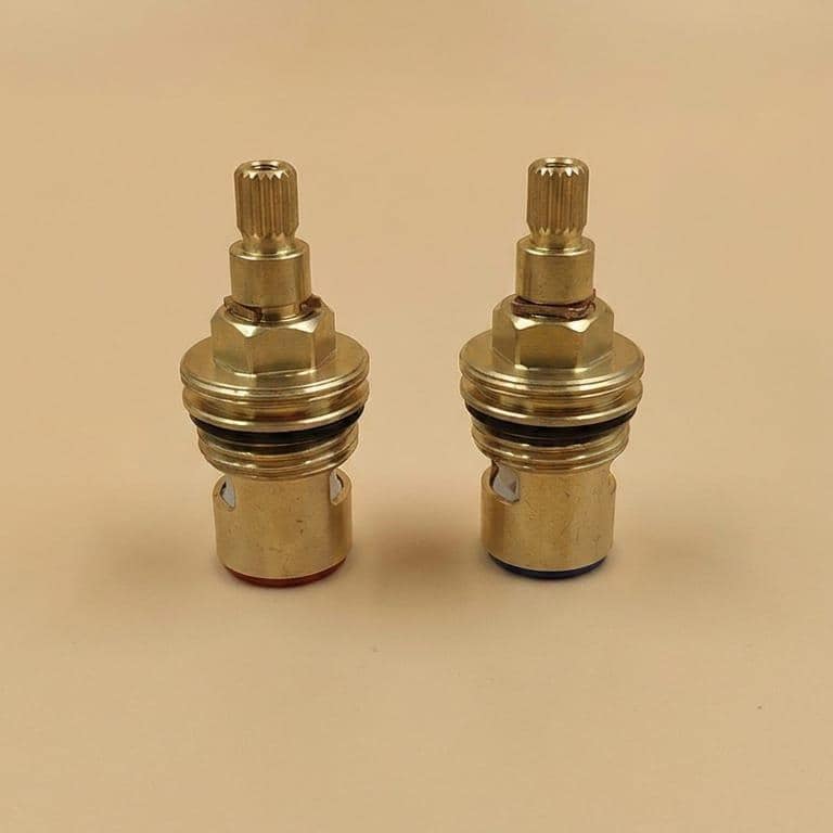 Unlacquered Brass Faucet Cartridge Replacement – alternate angle
