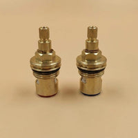 Faucet Cartridge Replacement, Unlacquered Brass Ceramic Valve, Hot Cold Tap Insert, Bathroom Faucet Part