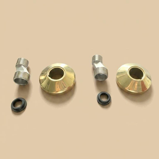 Stainless Steel Shower Thread Reducer Male to Male Adapter Fitting – detail view