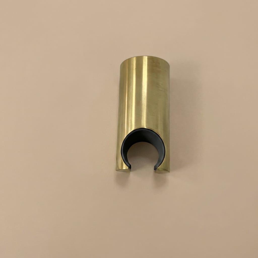 Unlacquered Brass Shower Holder, Wall Mount Support – alternate angle