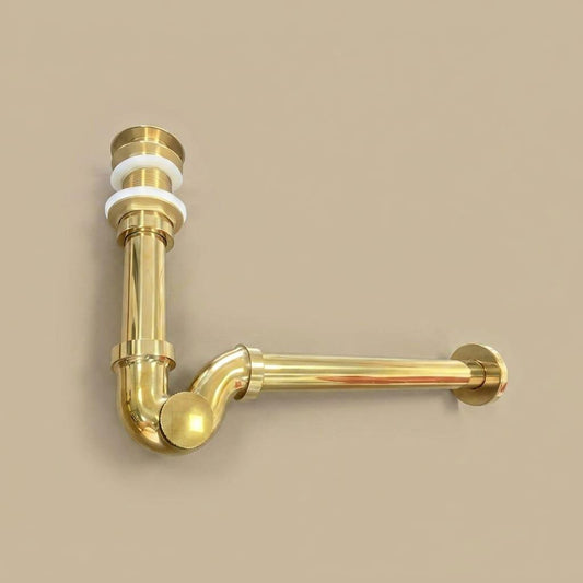 Solid Brass P Trap Sink Drain