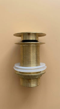 Unlacquered Brass Drain, Solid Pop Up Stopper, Gold Vessel Sink Waste, Bathroom Hardware