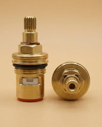 Faucet Cartridge Replacement, Unlacquered Brass Ceramic Valve, Hot Cold Tap Insert, Bathroom Faucet Part