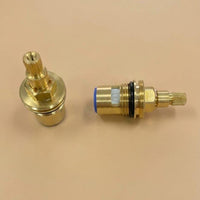 Faucet Cartridge Replacement, Unlacquered Brass Ceramic Valve, Hot Cold Tap Insert, Bathroom Faucet Part