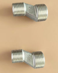 Stainless Steel Shower Thread Reducer Male to Male Adapter Fitting