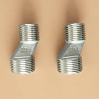 Stainless Steel Shower Thread Reducer Male to Male Adapter Fitting