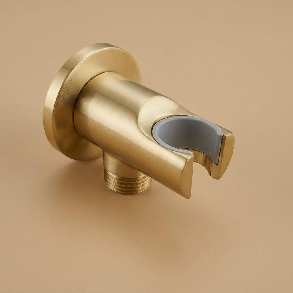 Unlacquered Brass Shower Head Holder