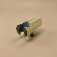 Unlacquered Brass Shower Holder, Solid Brass Handheld Bracket, Wall Mount Support, Vintage Bathroom Hardware