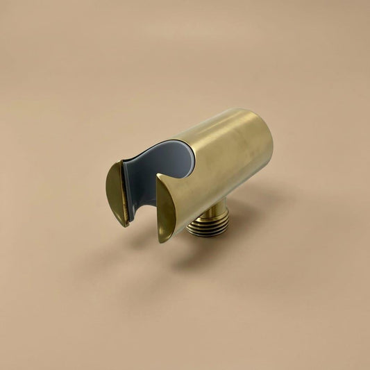 Unlacquered Brass Shower Holder, Wall Mount Support