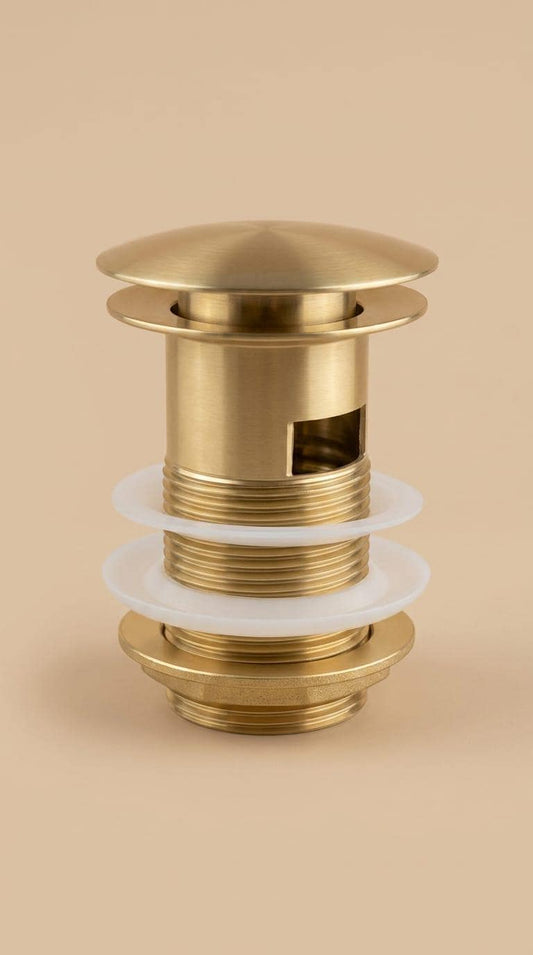 Unlacquered Brass Drain Pop Up Stopper
