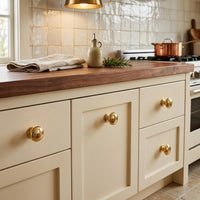 Unlacquered Solid Brass Cabinet Knob, Aged Patina Drawer Hardware, Luxury Furniture Pull